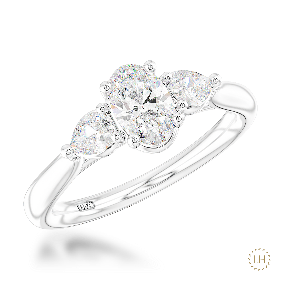 Florentine Oval 0.79ct F VS2