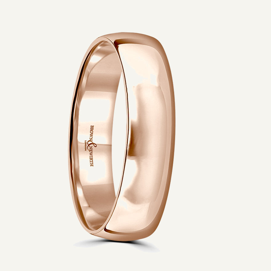 Ladies Classic Court Wedding Ring