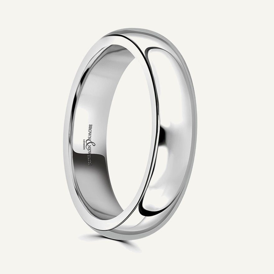 Ladies D-Shape Wedding Ring