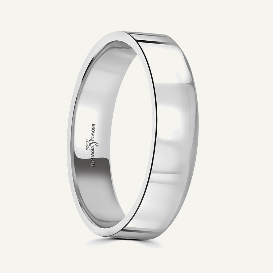 Ladies Flat Court Wedding Ring
