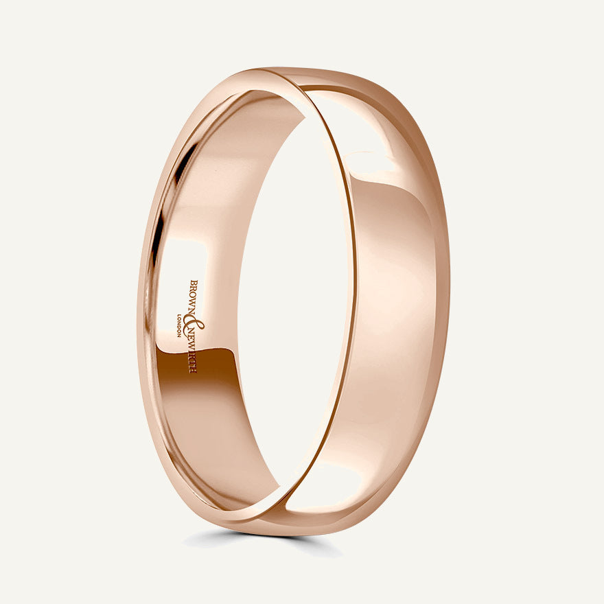 Gents Modern Court Wedding Ring
