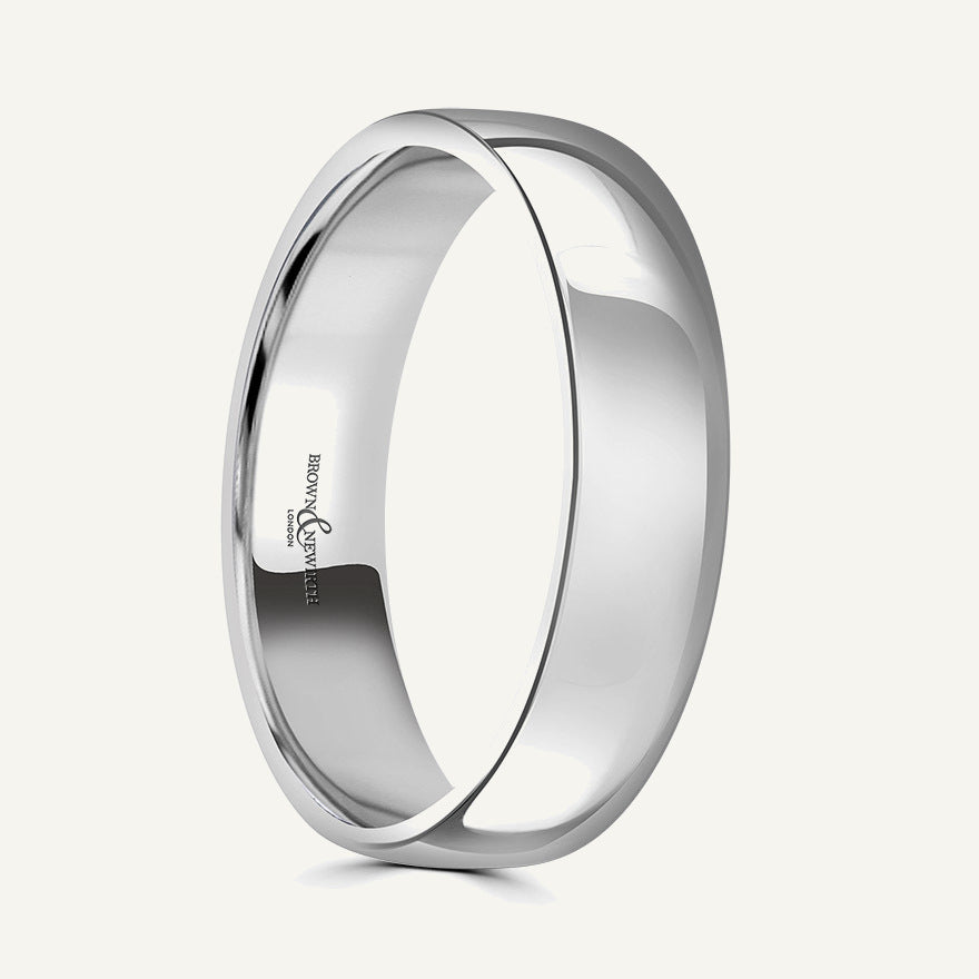 Gents Modern Court Wedding Ring