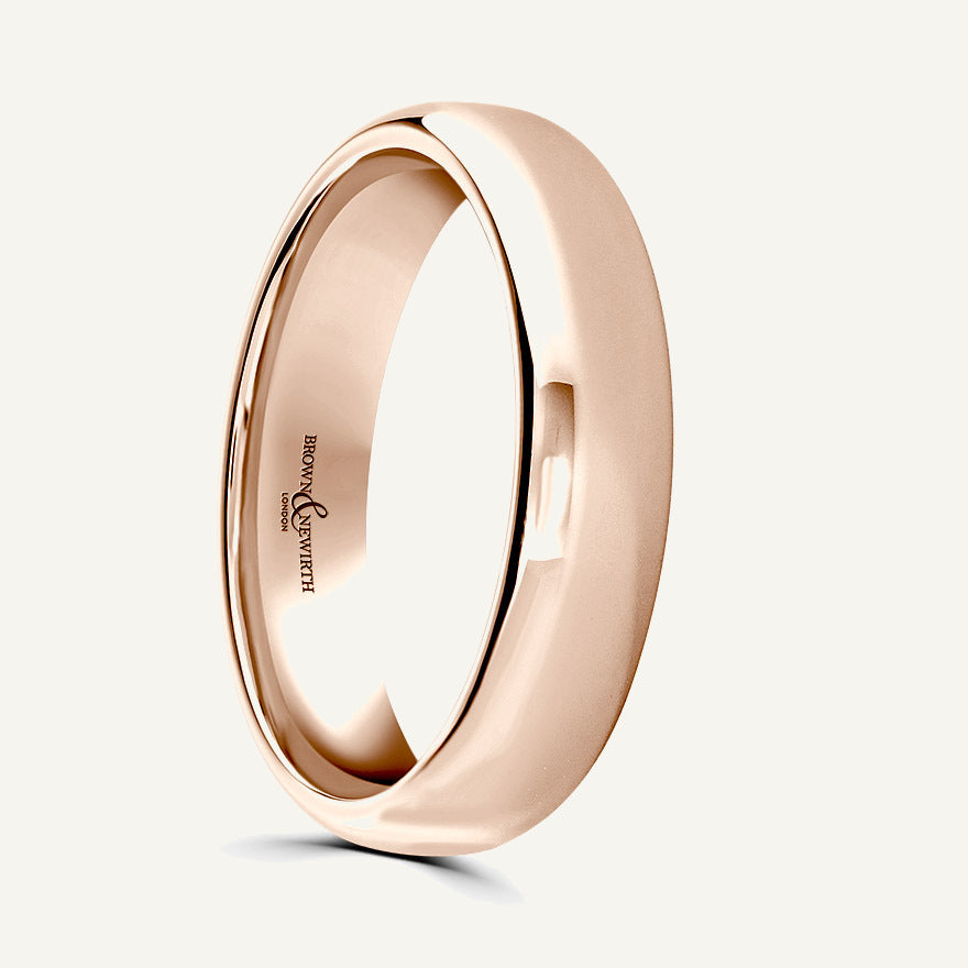 Gents Softened Court Wedding Ring
