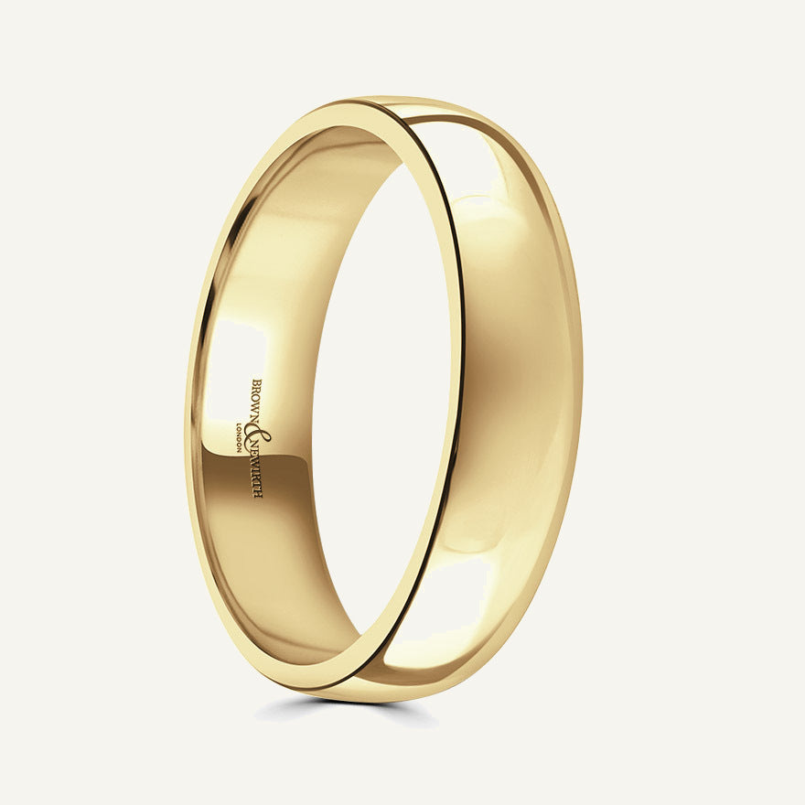 Ladies Classic Court Wedding Ring