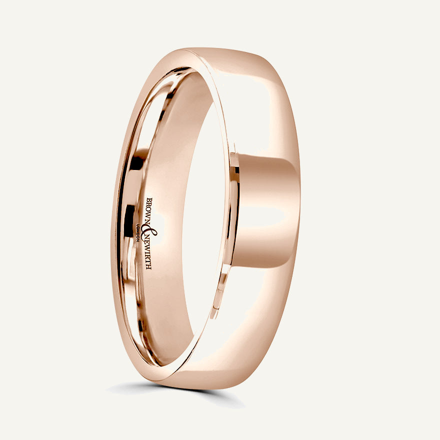 Gents Modern Court Wedding Ring