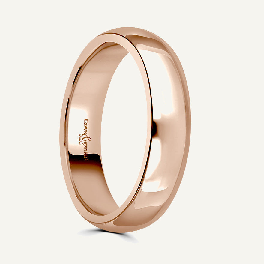 Ladies D-Shape Wedding Ring
