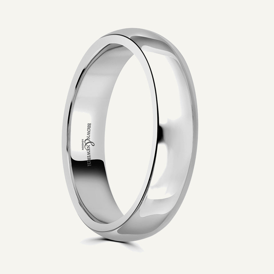 Ladies D-Shape Wedding Ring
