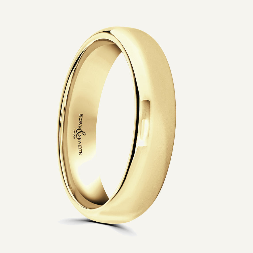 Ladies Softened Court Wedding Ring
