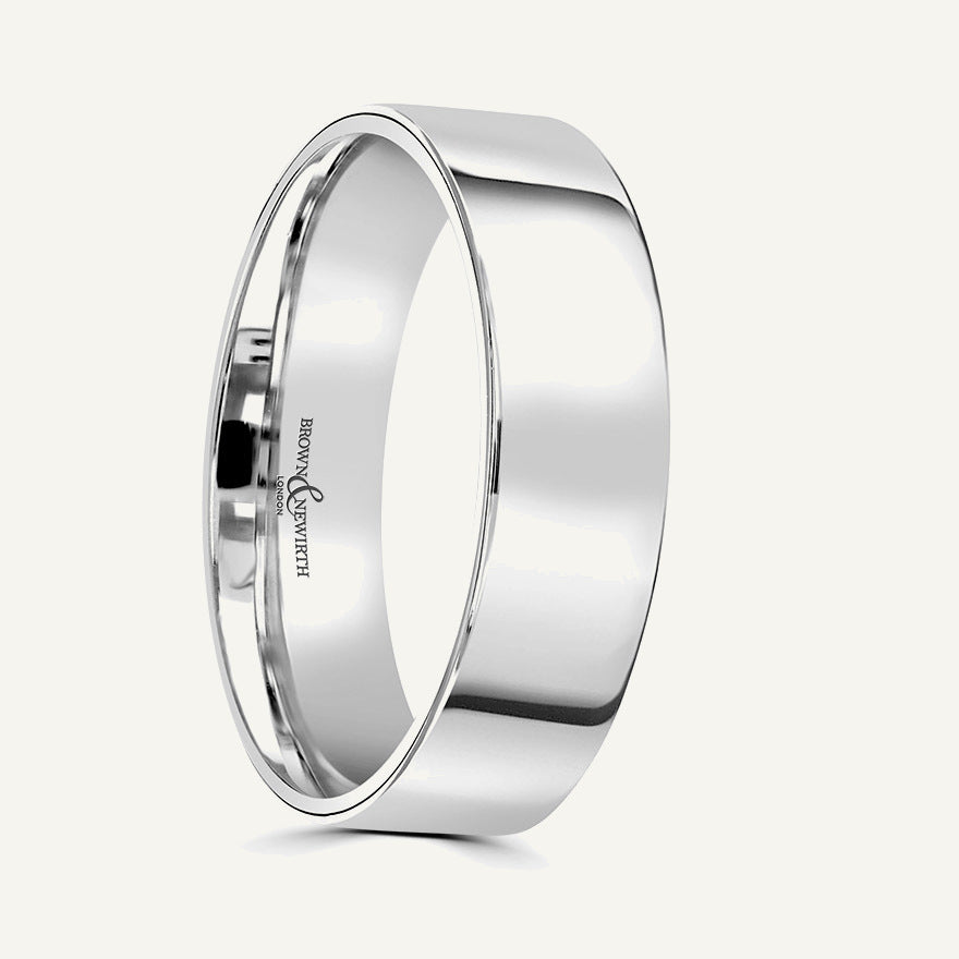 Gents Flat Court Wedding Ring