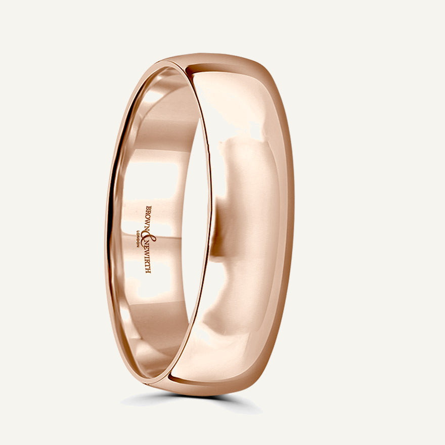 Ladies Classic Court Wedding Ring