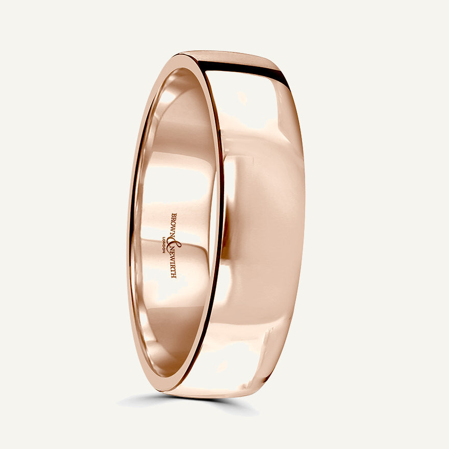 Ladies Modern Court Wedding Ring