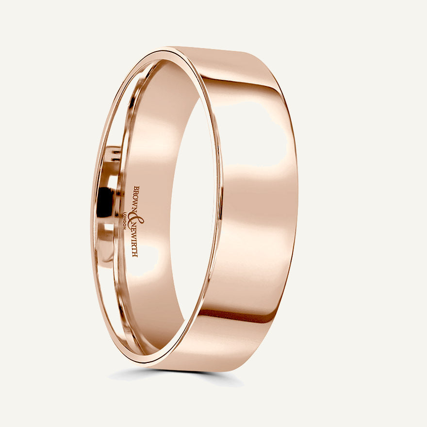 Ladies Flat Court Wedding Ring