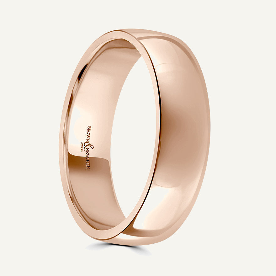Gents Modern Court Wedding Ring