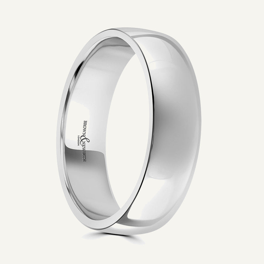 Ladies Modern Court Wedding Ring