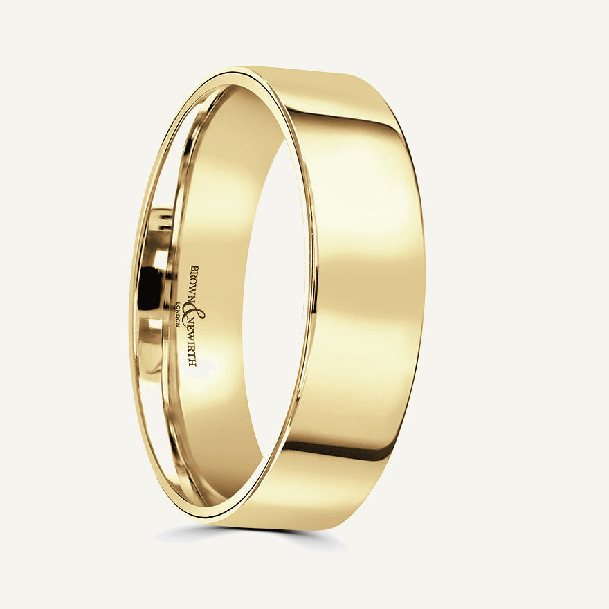 Ladies Flat Court Wedding Ring