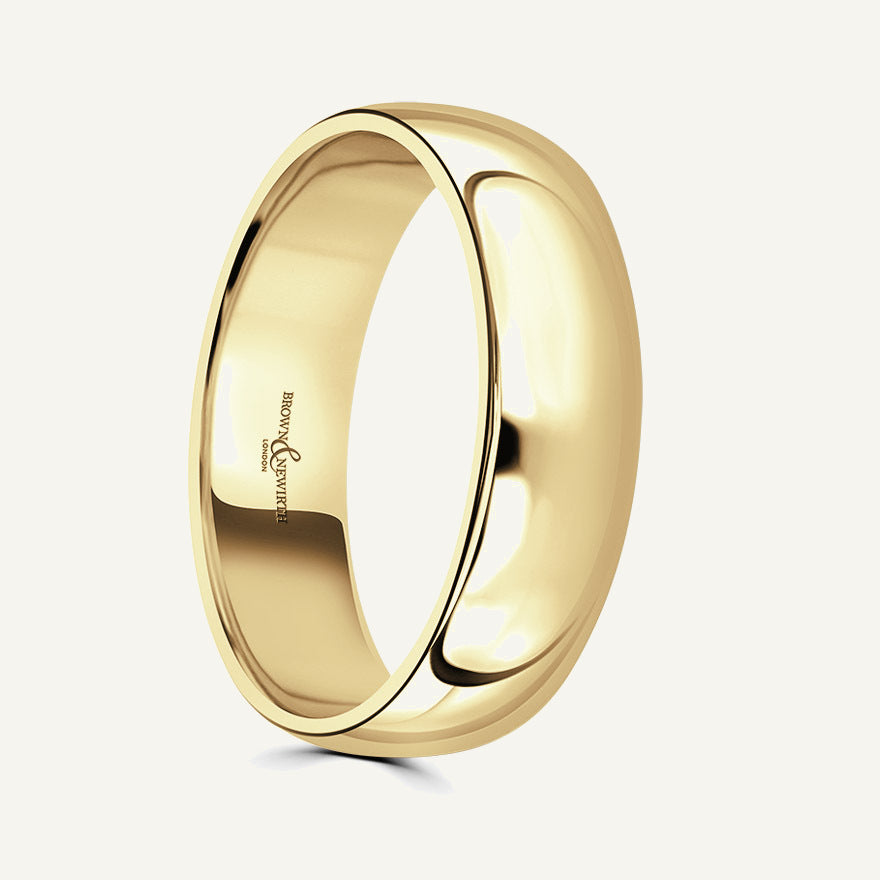 Ladies Classic Court Wedding Ring