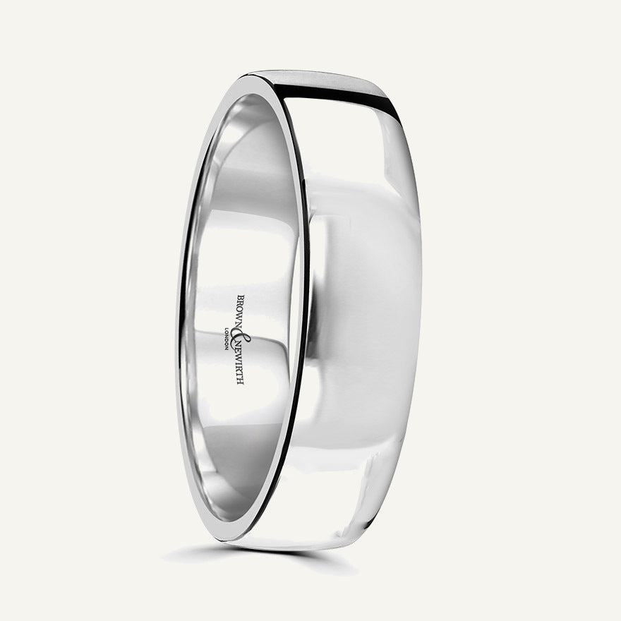 Gents Modern Court Wedding Ring
