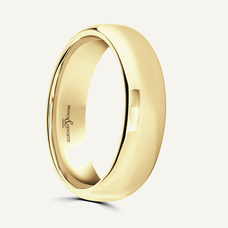 Ladies Softened Court Wedding Ring