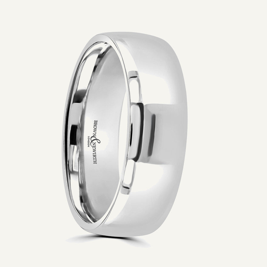 Gents Modern Court Wedding Ring
