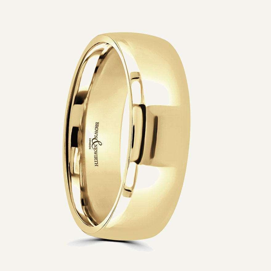 Gents Modern Court Wedding Ring