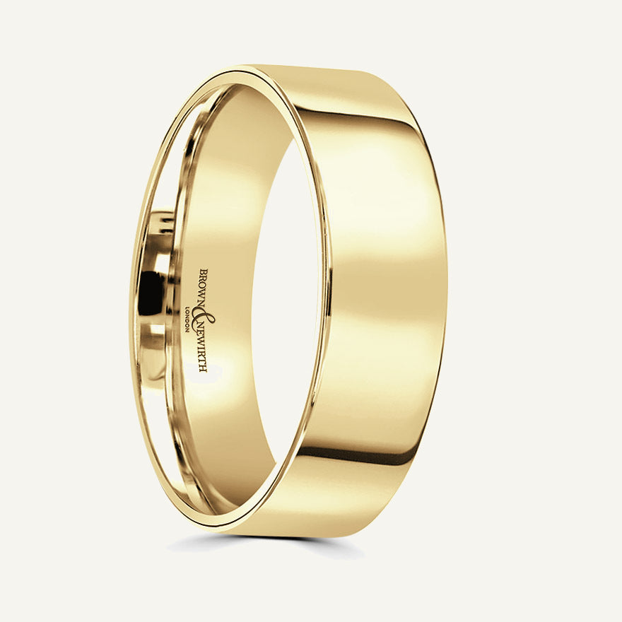 Gents Flat Court Wedding Ring