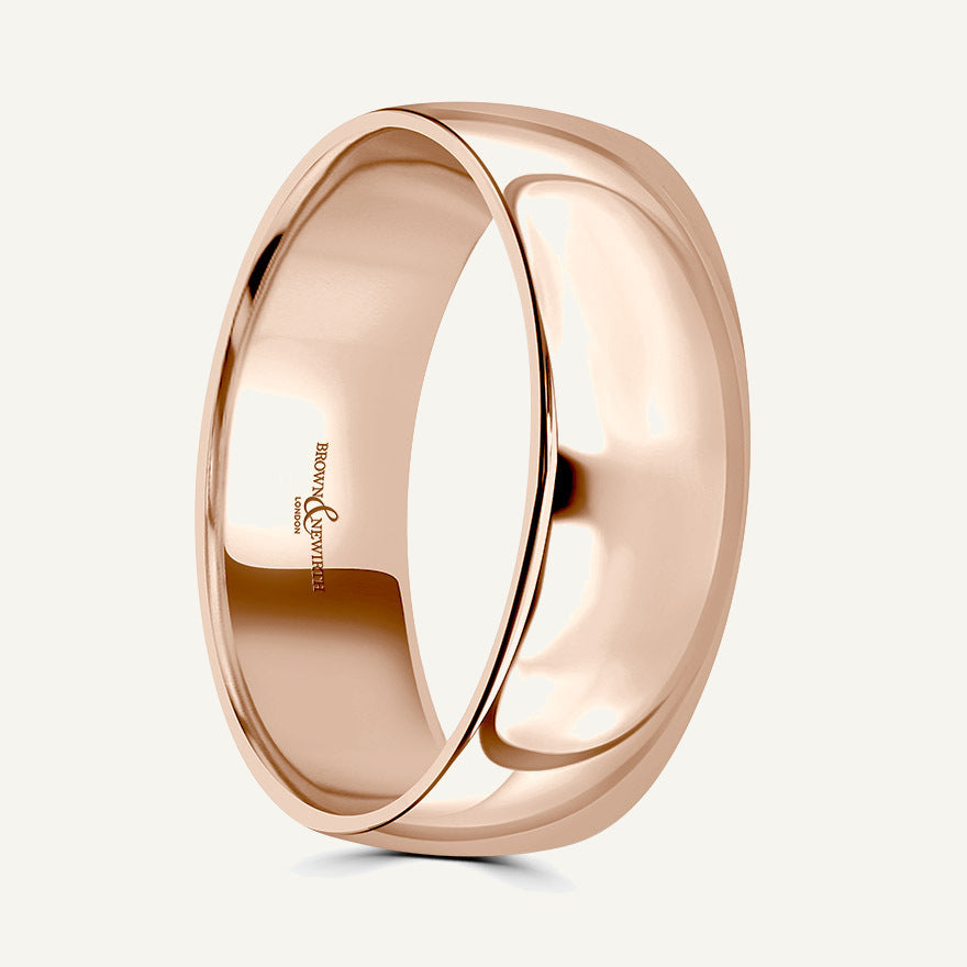 Gents Modern Court Wedding Ring