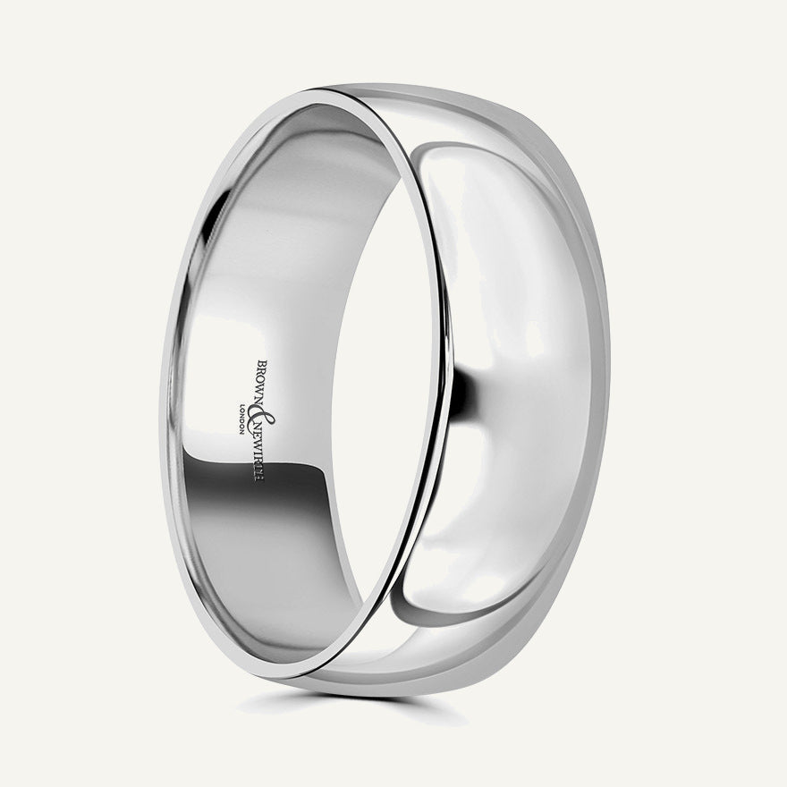 Gents Modern Court Wedding Ring