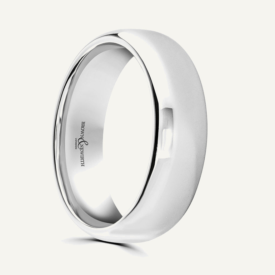Gents Softened Court Wedding Ring