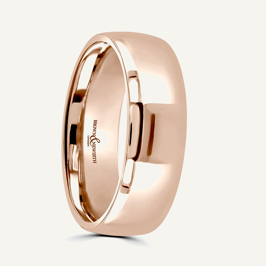 Gents Modern Court Wedding Ring