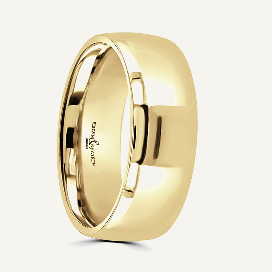 Gents Modern Court Wedding Ring