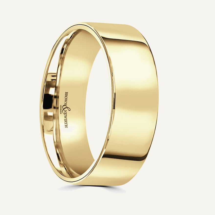 Gents Flat Court Wedding Ring