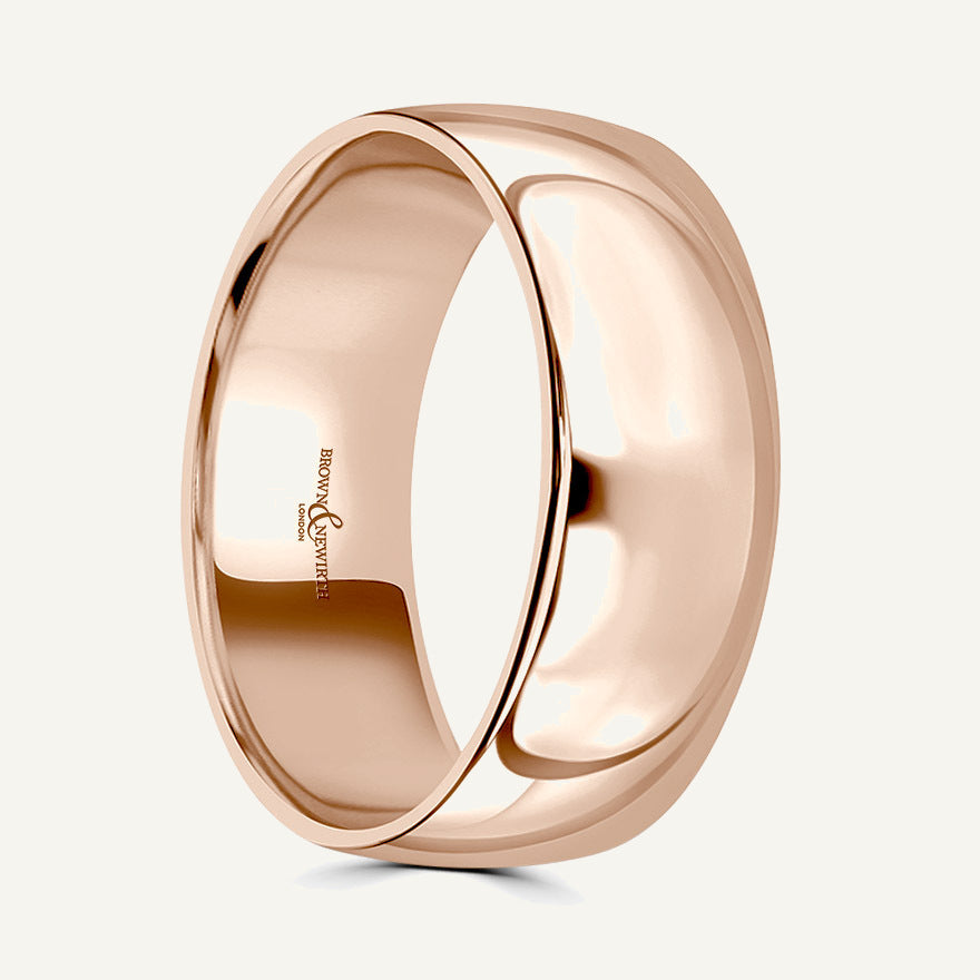 Gents Modern Court Wedding Ring