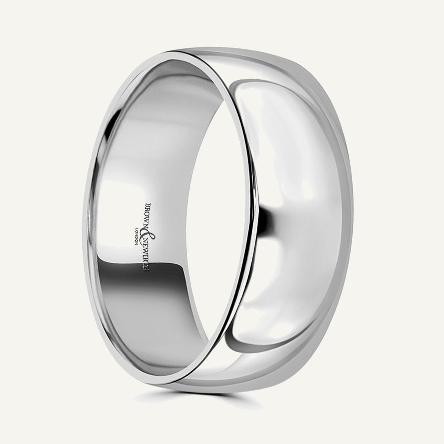 Gents Modern Court Wedding Ring