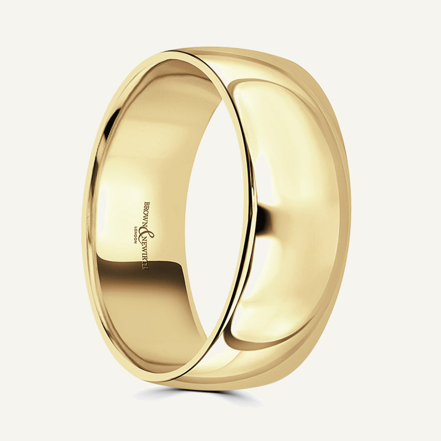 Gents Modern Court Wedding Ring