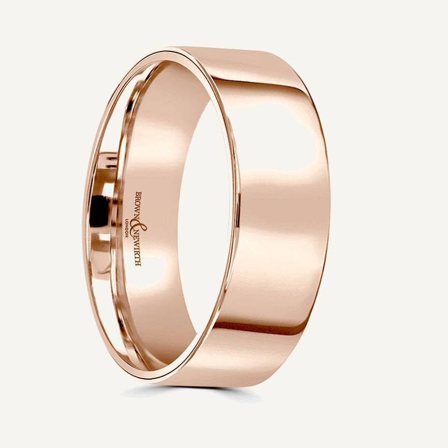 Gents Flat Court Wedding Ring