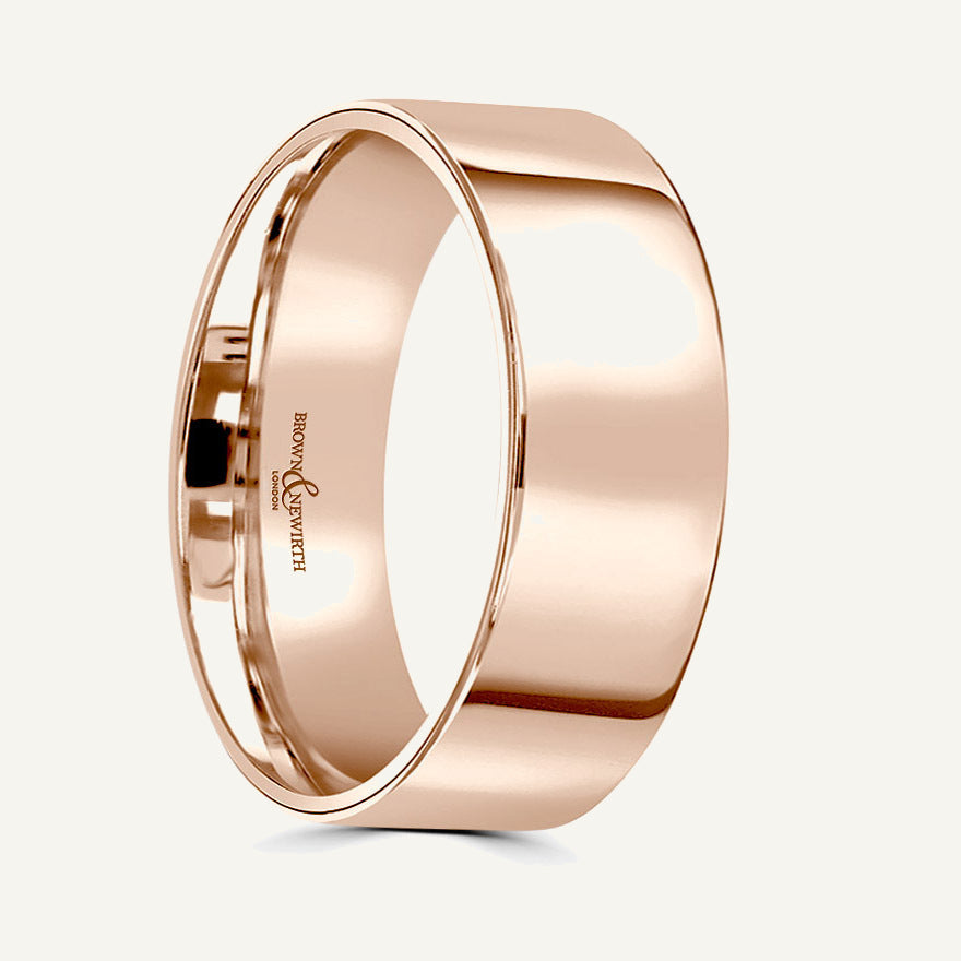 Gents Flat Court Wedding Ring