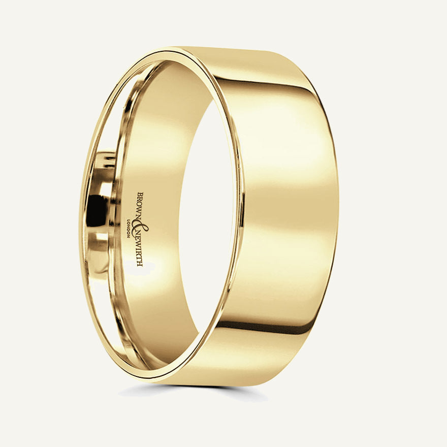 Gents Flat Court Wedding Ring