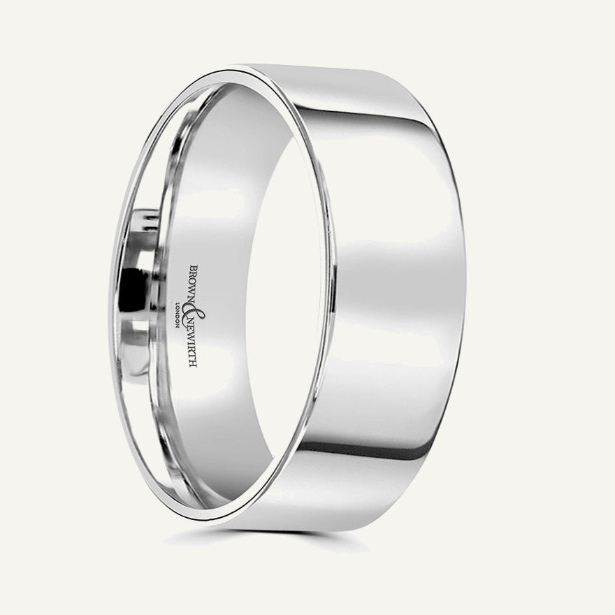 Gents Flat Court Wedding Ring