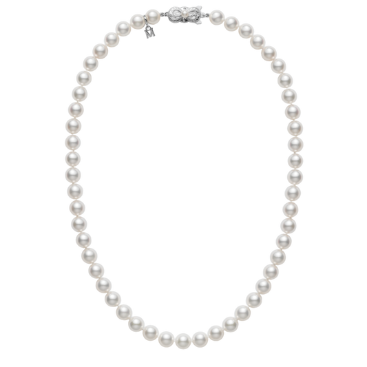 Mikimoto 7mm Akoya Cultured Pearl Strand Necklace in 18ct White Gold