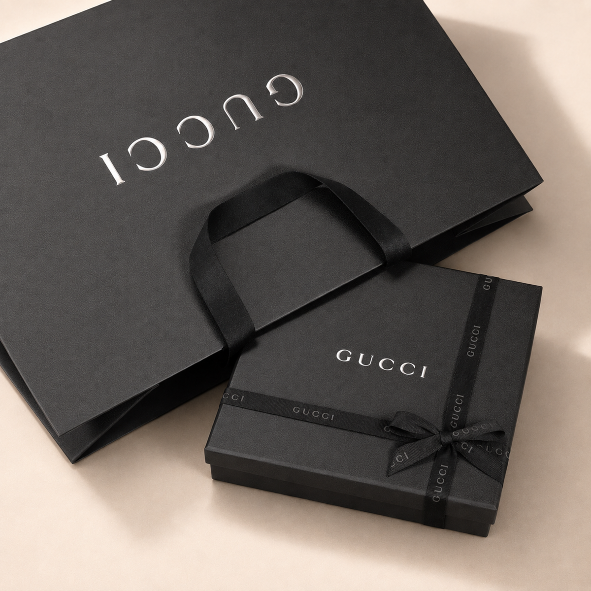 Complete your Gucci experience with elegant official gift packaging, thoughtfully prepared to make every purchase feel truly special.