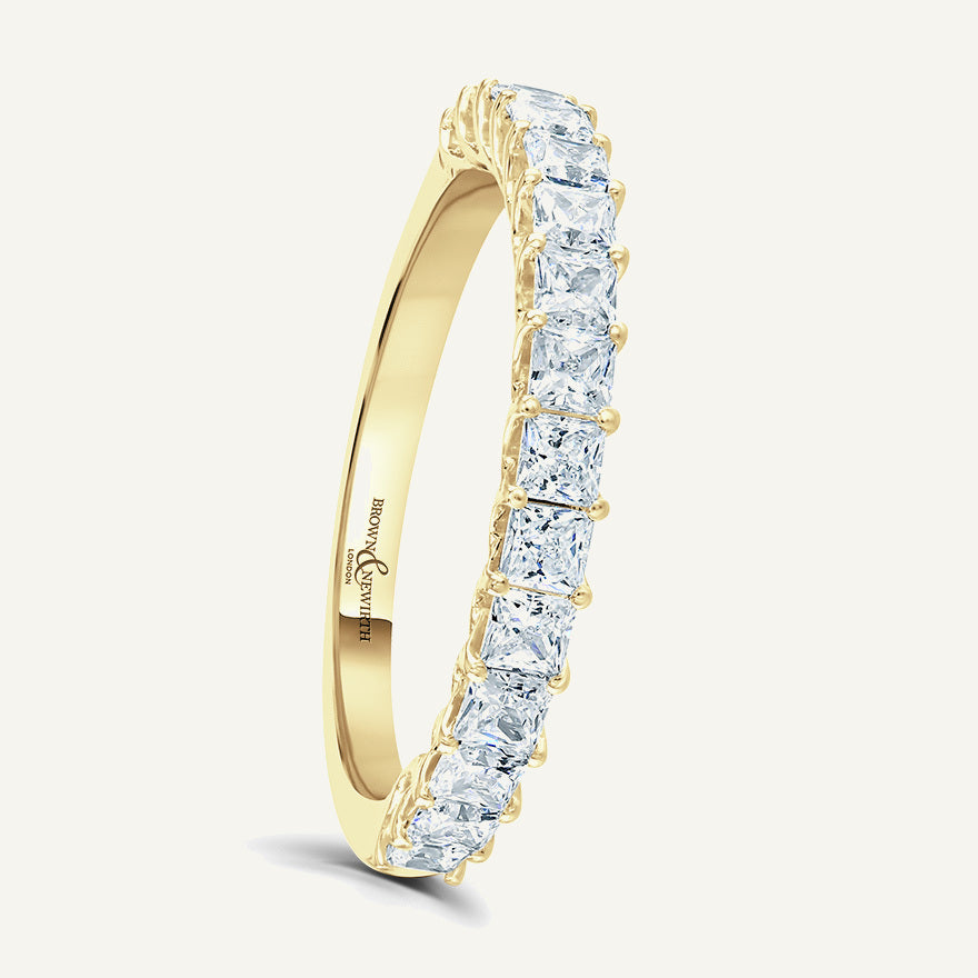 Princess Cut, Claw Diamond Eternity Ring