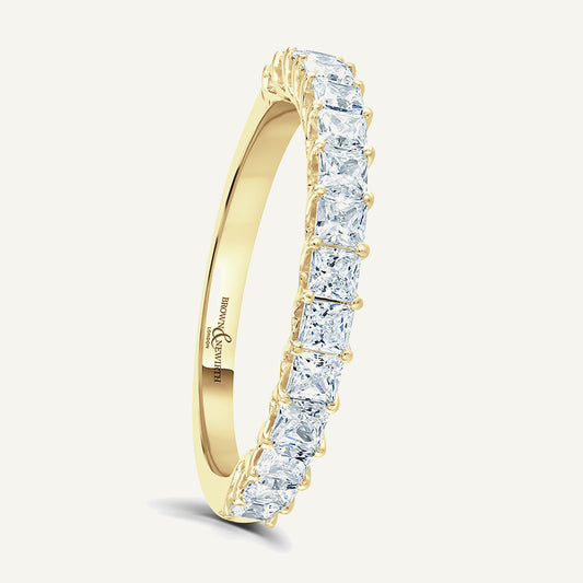 Princess Cut, Claw Diamond Eternity Ring