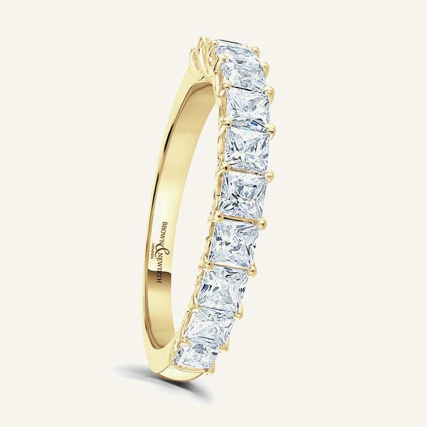 Princess Cut, Claw Diamond Eternity Ring