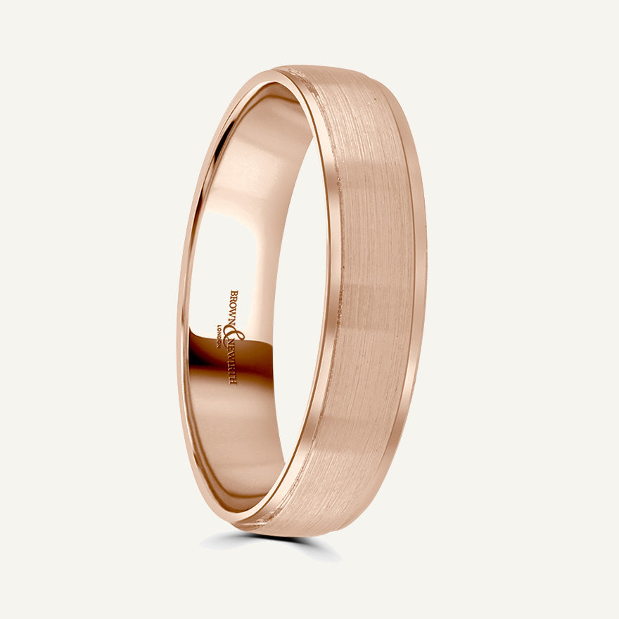 P1082 Modern Court Patterned Wedding Ring