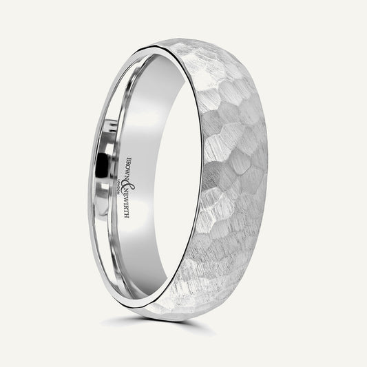 P1128 Classic Court Patterned Wedding Ring