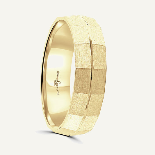 P2050 Classic Court Patterned Wedding Ring