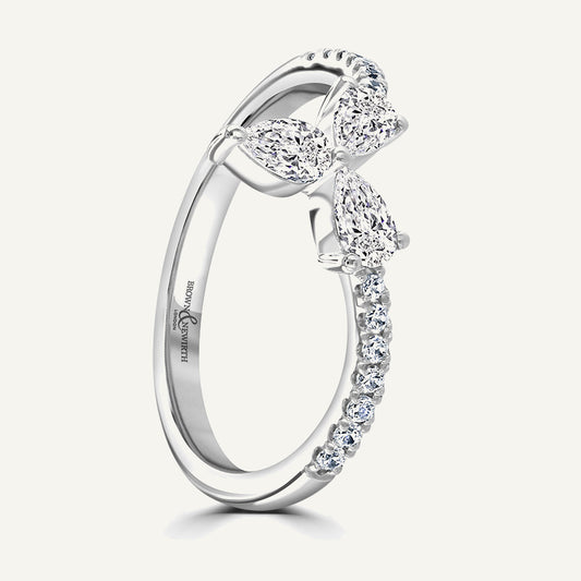 Round Brilliant, Marquise & Pear Cut, Claw Diamond Eternity Ring