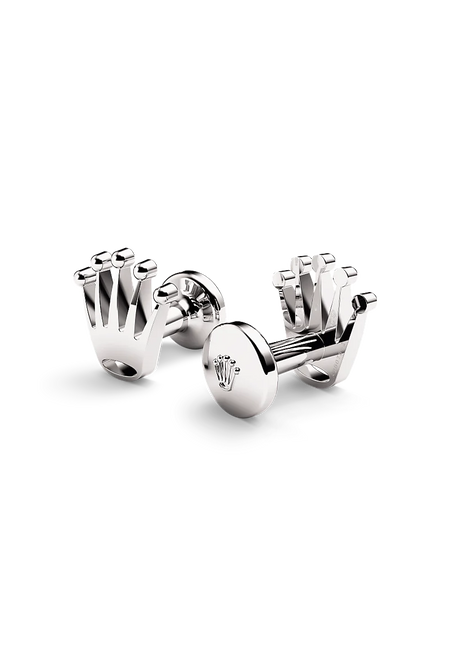 Rolex ‘Crown’ cufflinks in 18 ct white gold