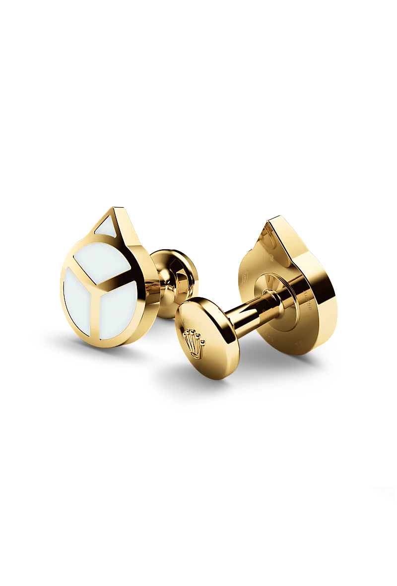 Rolex ‘Hand’ cufflinks in 18 ct yellow gold