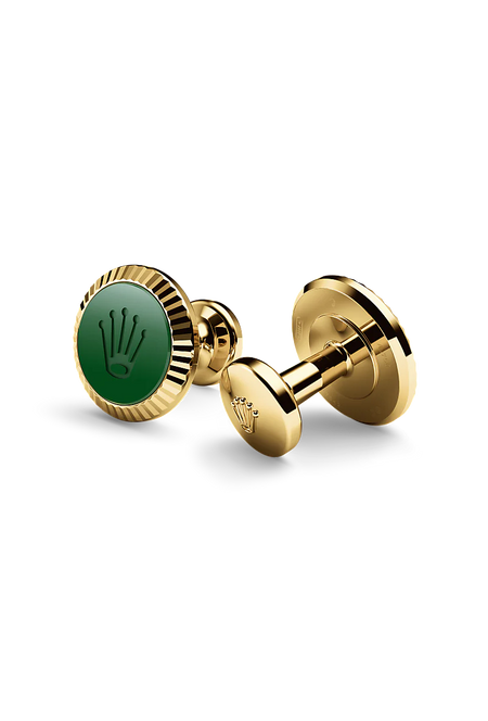 Rolex ‘Fluted’ cufflinks in 18 ct yellow gold